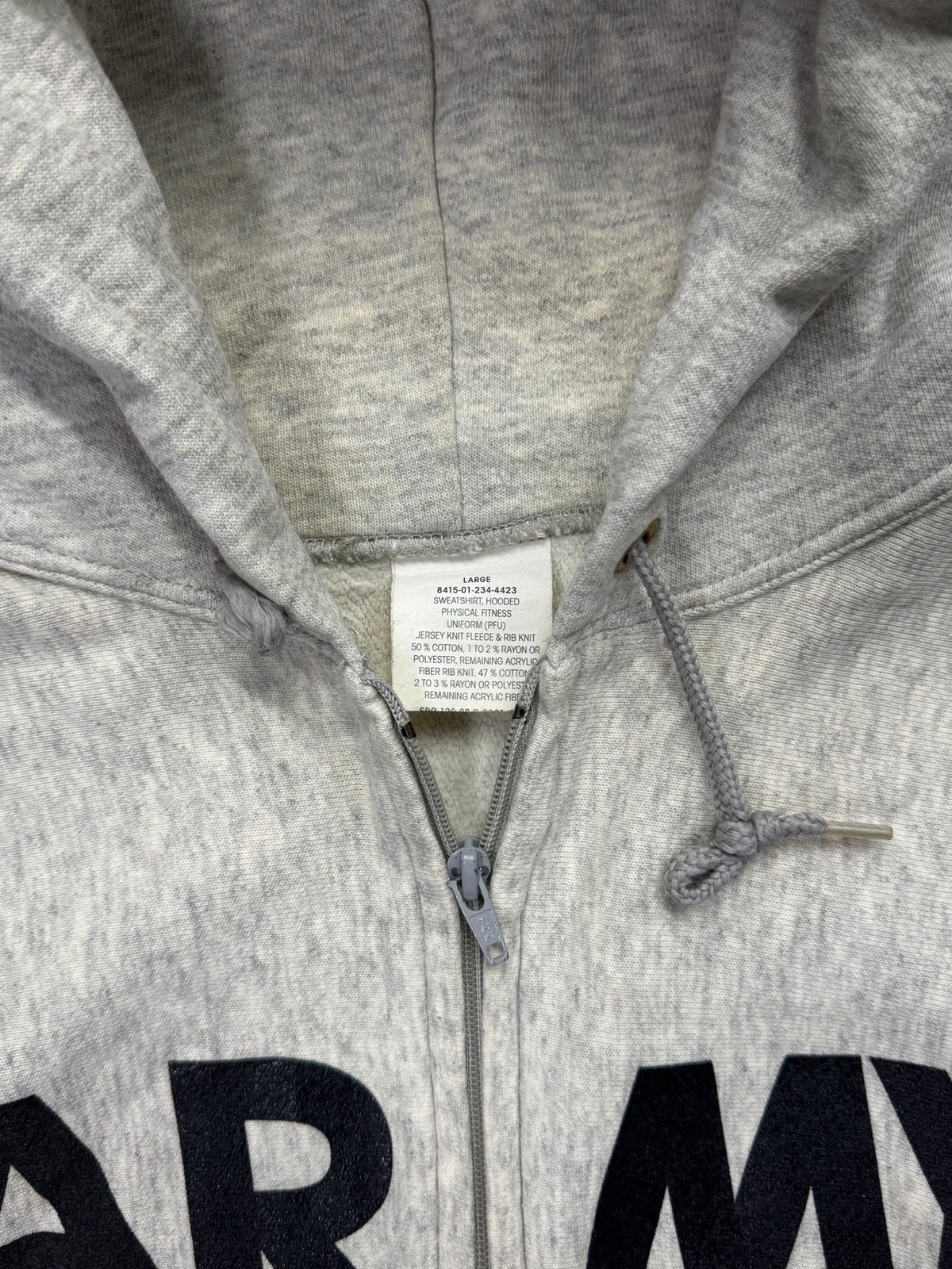 U.S. ARMY PFU Full-Zip Hoodie - L
