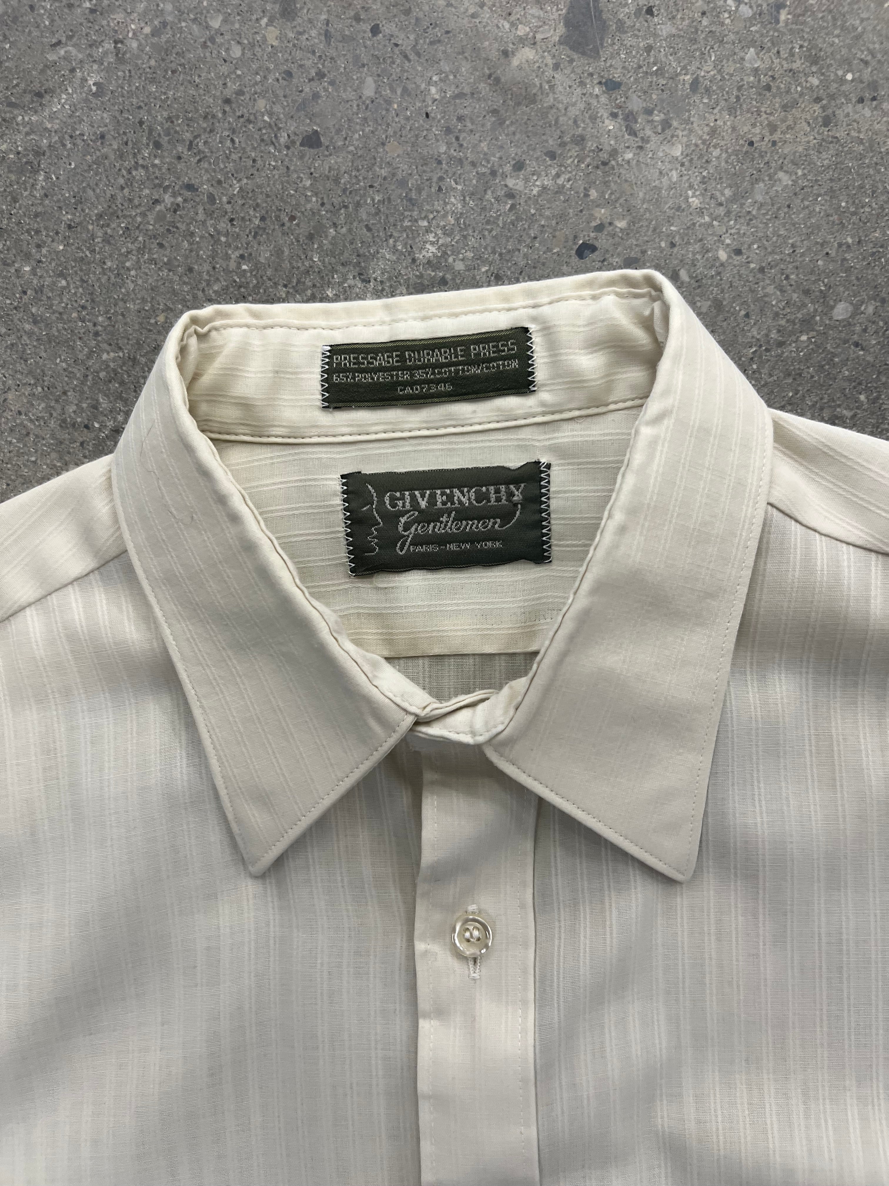 Givenchy Gentlemen Striped Short Sleeve Button-Up Shirt - L