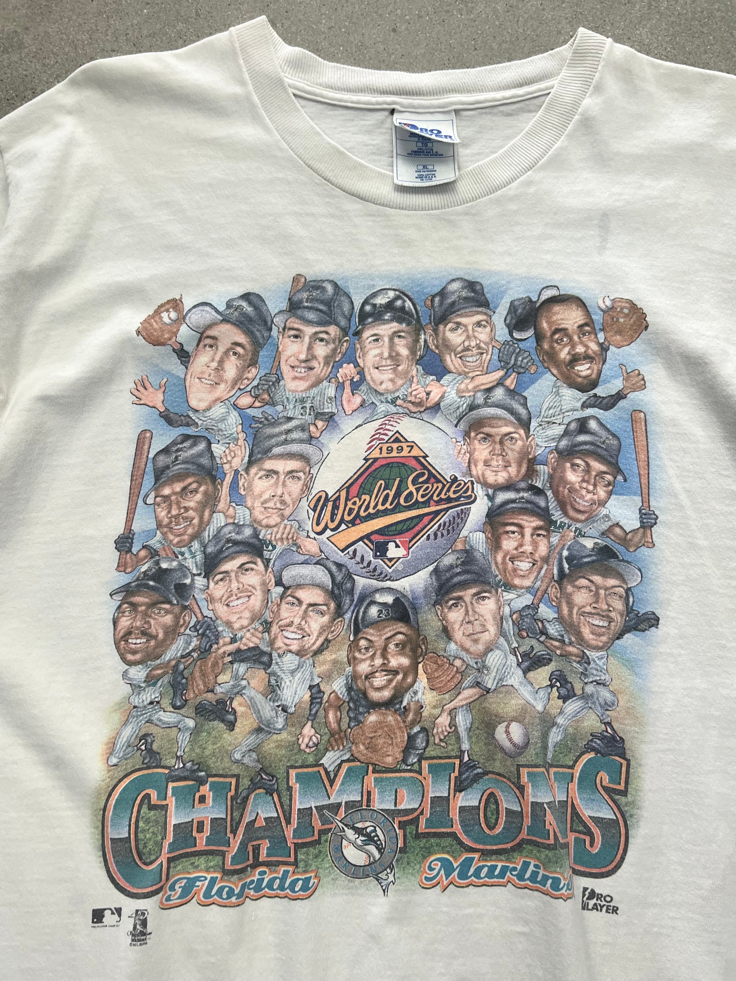 1997 Florida Marlins World Series Champions MLB T-Shirt - XL