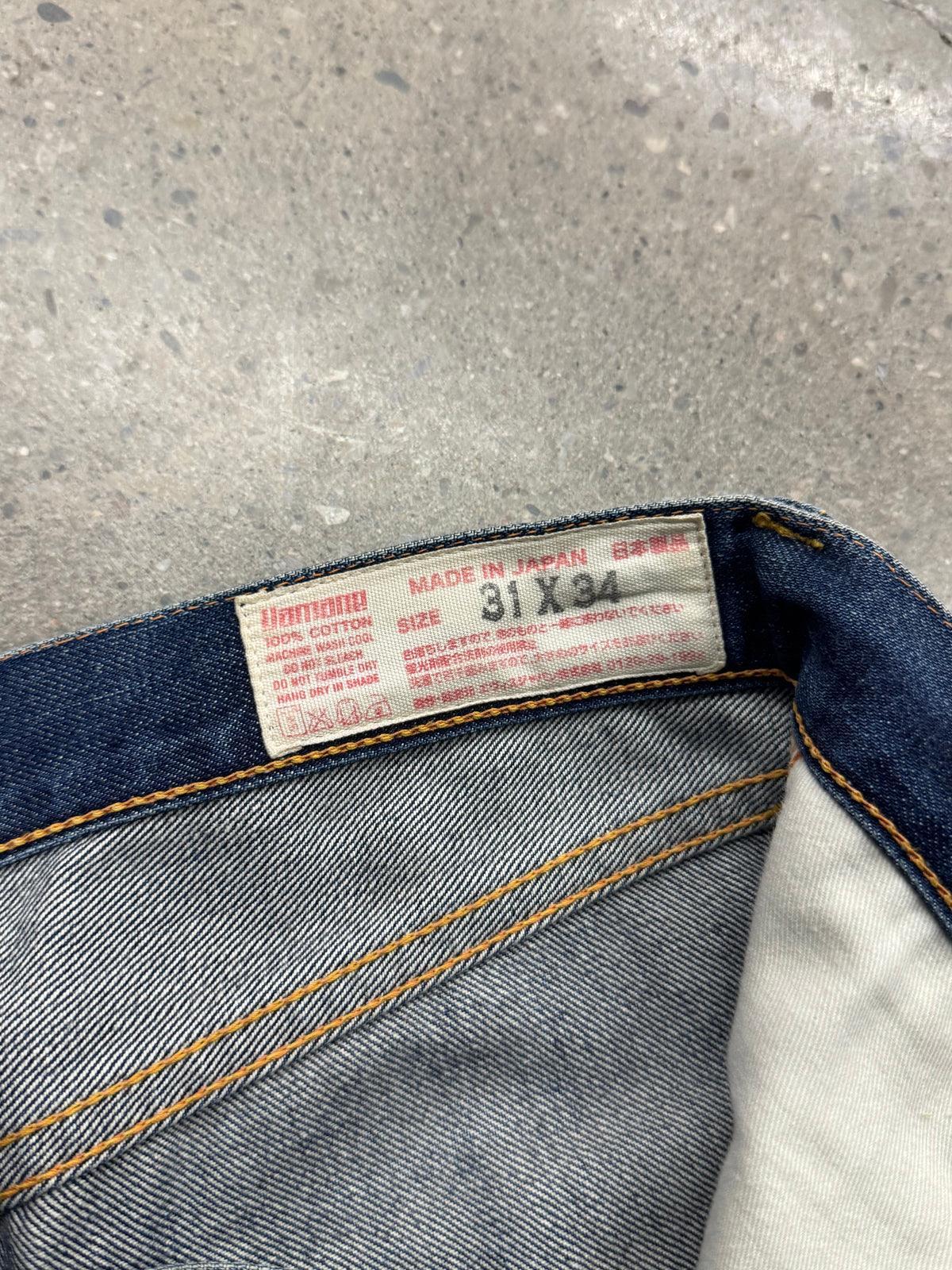 Faded Evisu Japanese Selvedge Jeans - 31”