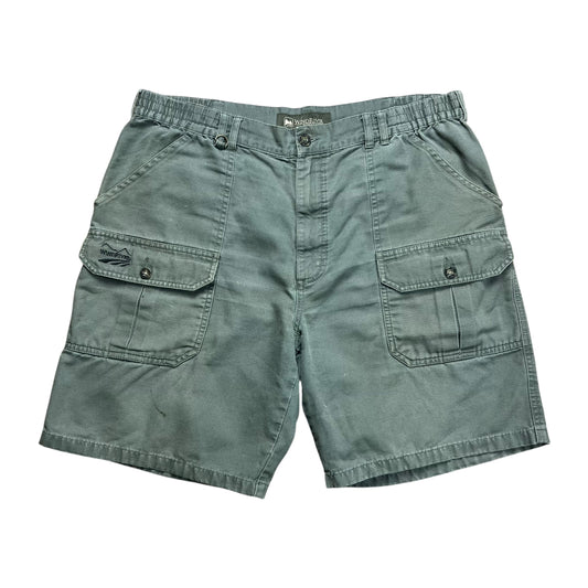 WindRiver Dark Green Cargo Shorts - 36”
