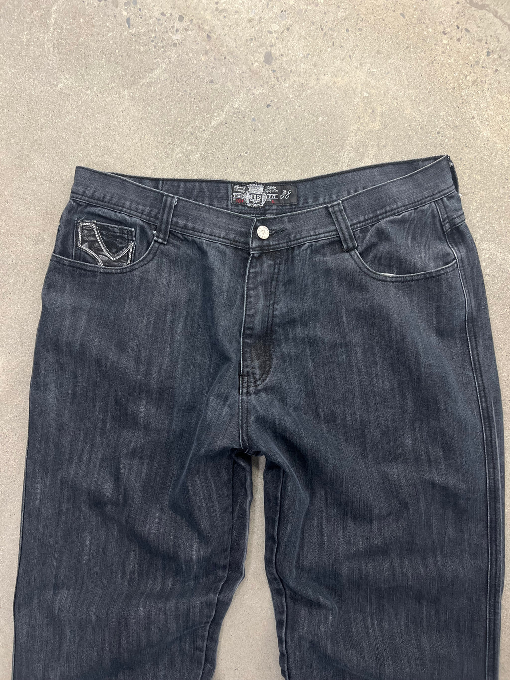 Reflex Baggy Cross Patch Jeans - 38”