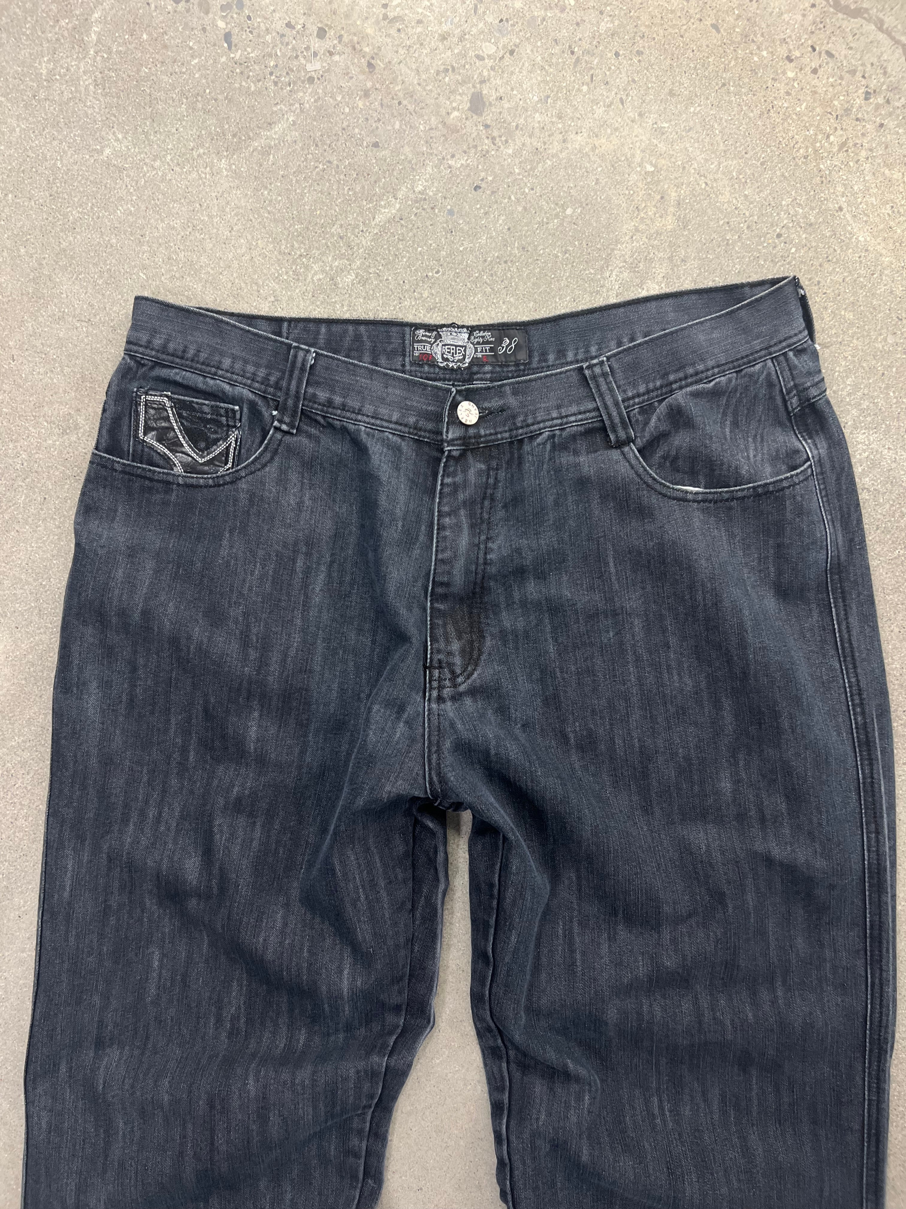 Reflex Baggy Cross Patch Jeans - 38”
