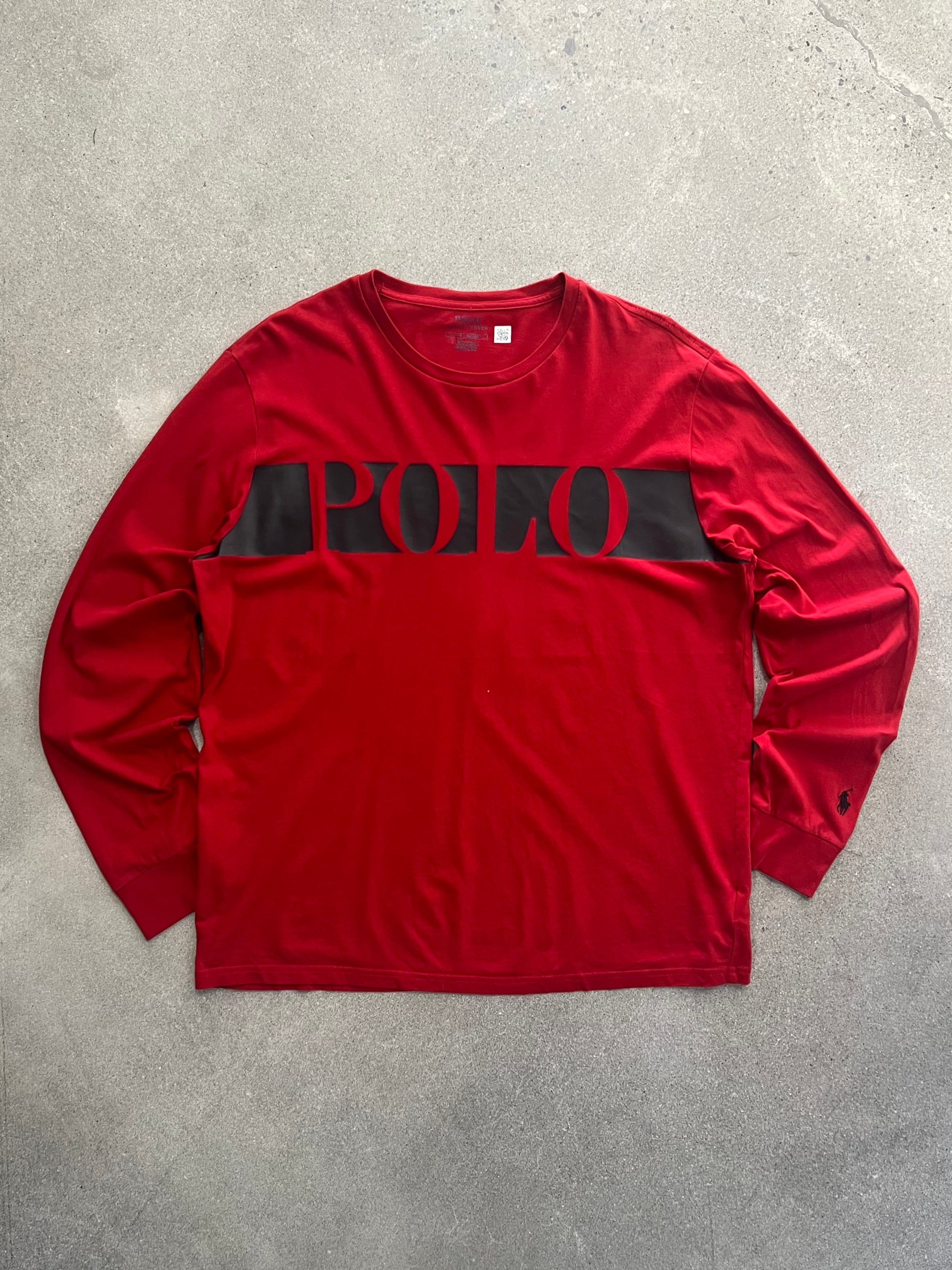 Polo Ralph Lauren Stripe Logo Long Sleeve Shirt - L