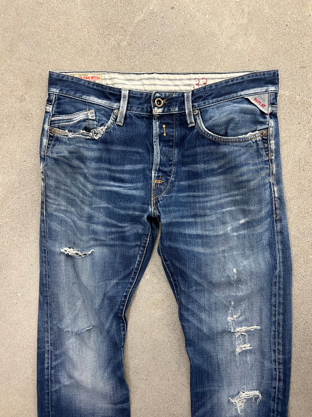 Replay Waitom Distressed Jeans - 34”
