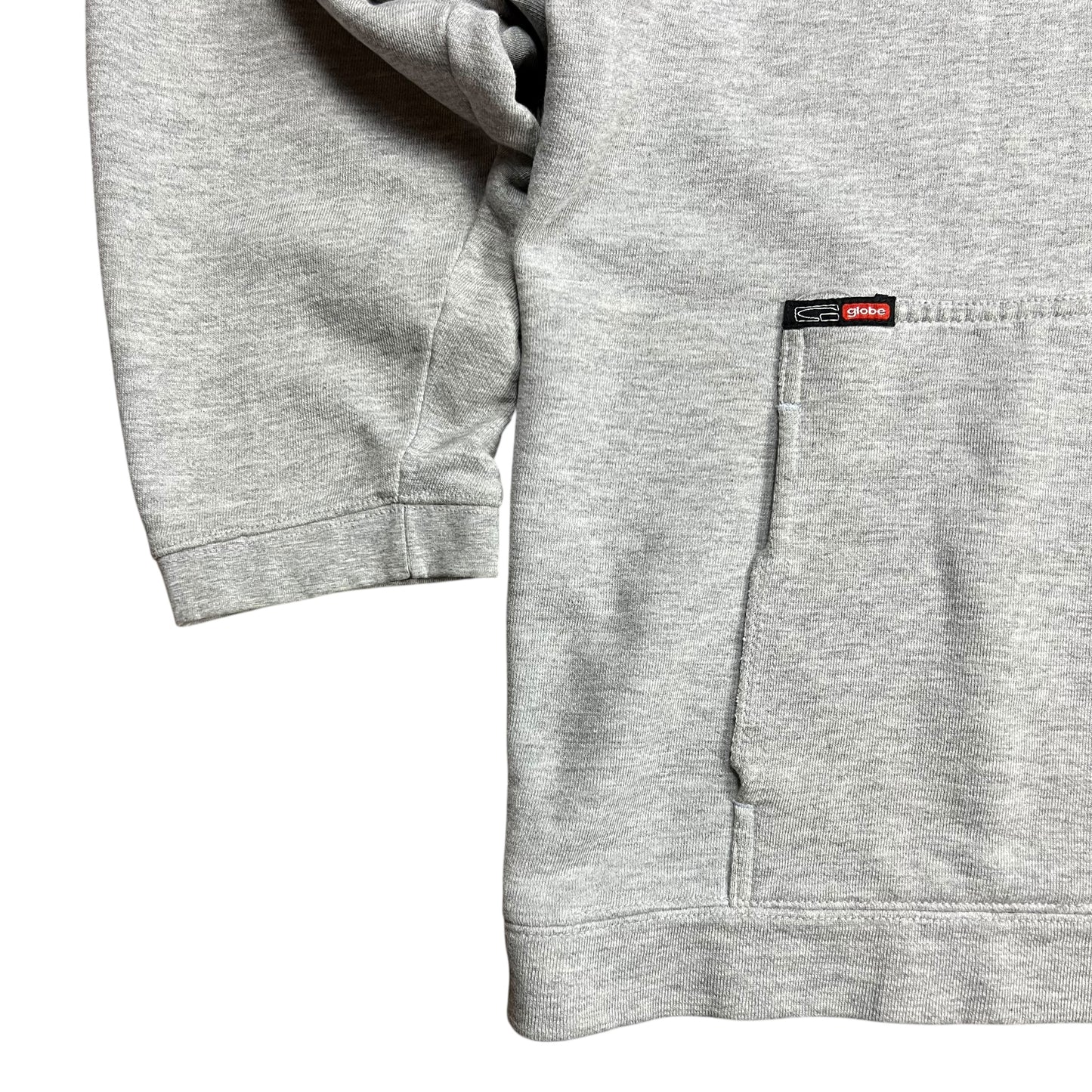 Globe Skateboards Boxy Grey Pullover Hoodie - L