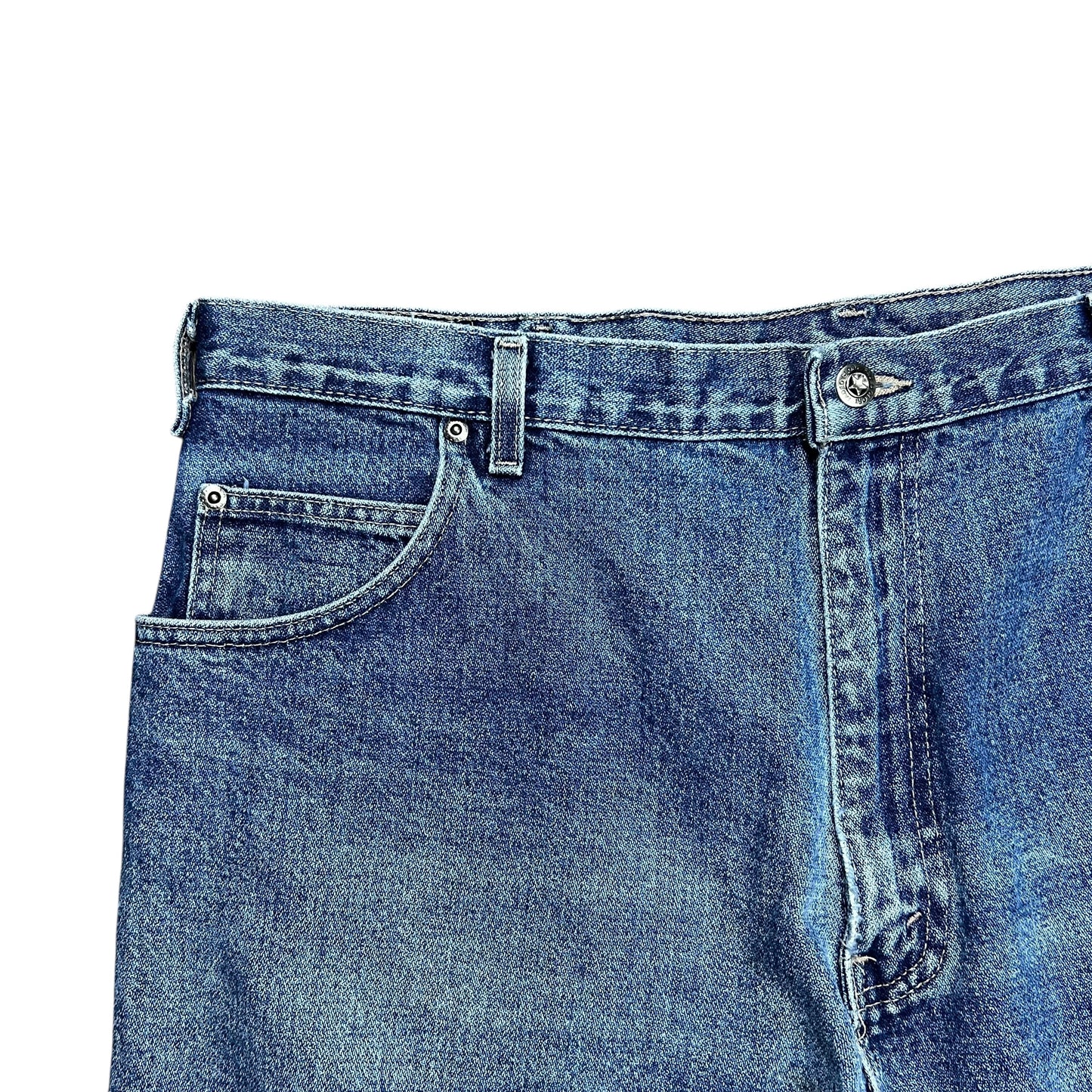 Faded Glory Faded Blue Baggy Jean Shorts - 38"