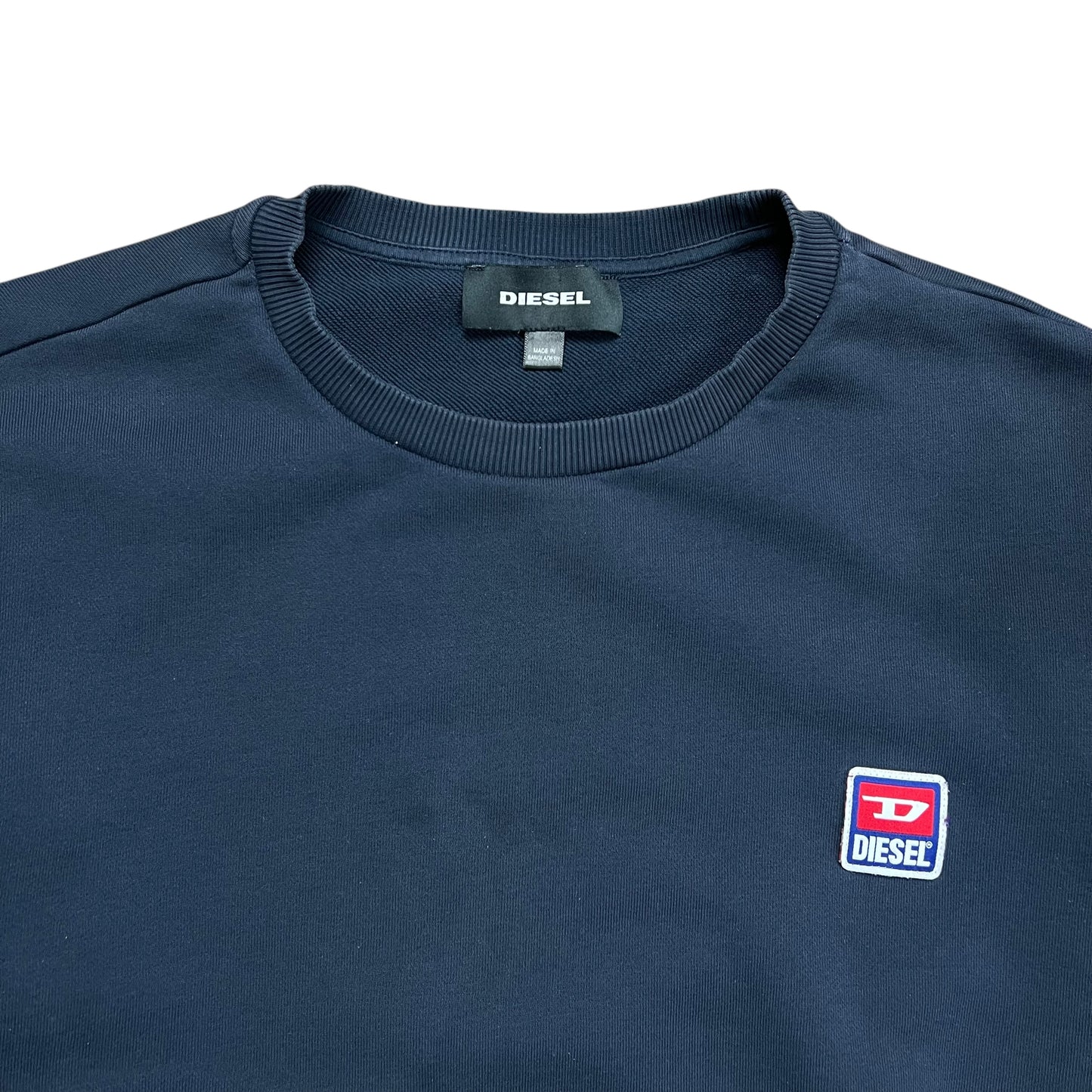 Diesel S-GIR-DIV-P Navy Logo Sweater - XL