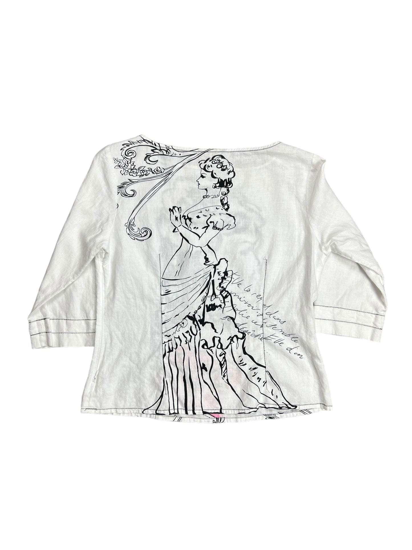 Tristen & Iseut French Portrait Long Sleeve Shirt - M