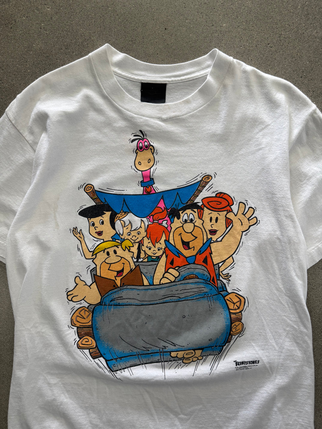 1991 The Flintstones Family Car T-Shirt - L