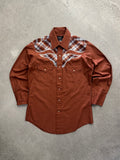 Champion Western Pearl Snap Button-Up Cowboy Shirt - L