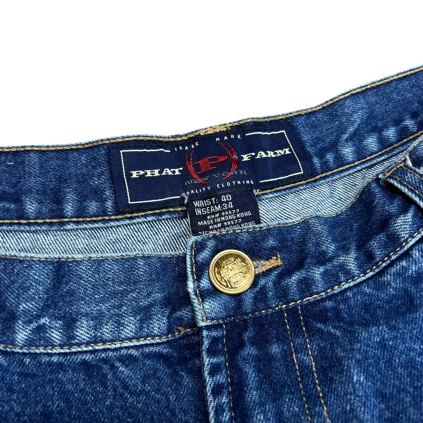 Phat Farm Baggy Blue Carpenter Jeans - 40"