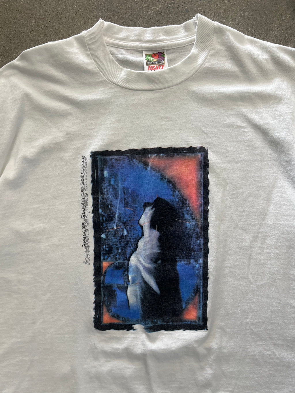 1996 Apple Corel Draw 8 MacOS Draw Different CD Promo T-Shirt - XL