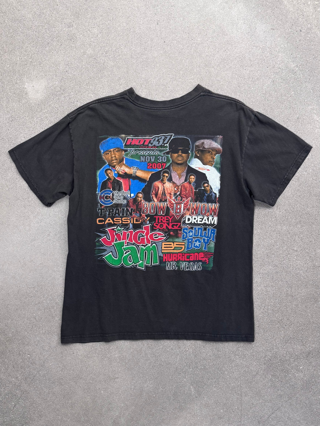 2007 Hot 93.7 Jingle Jam Rap T-Shirt - L