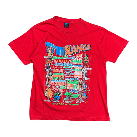 Trinidad & Tobago Red Slang T-shirt - L