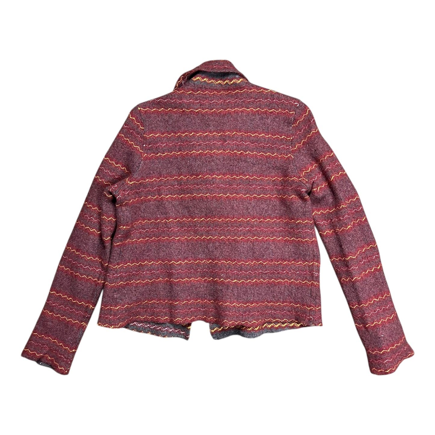 Vittori Lotti Striped Italian Wool Jacket - S