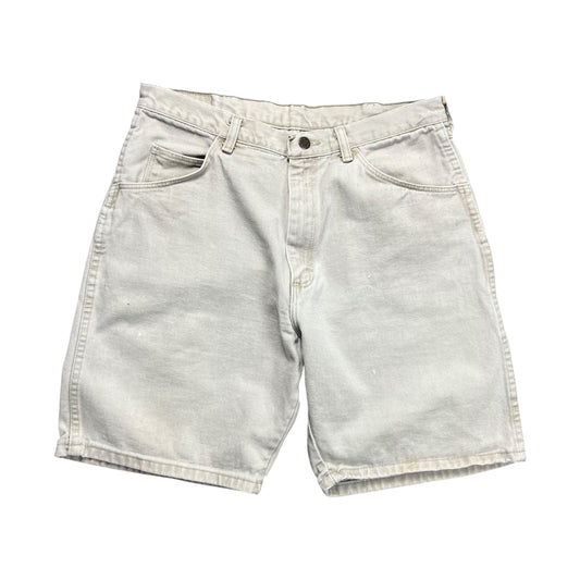 Wrangler Plain Beige Jean Shorts - 32”