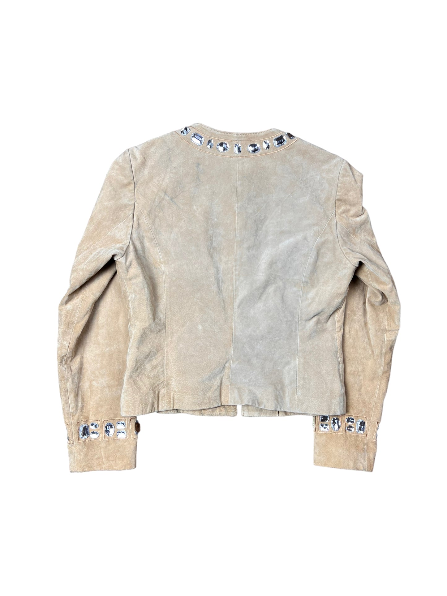 Boston Proper Leather Jewel Jacket - M