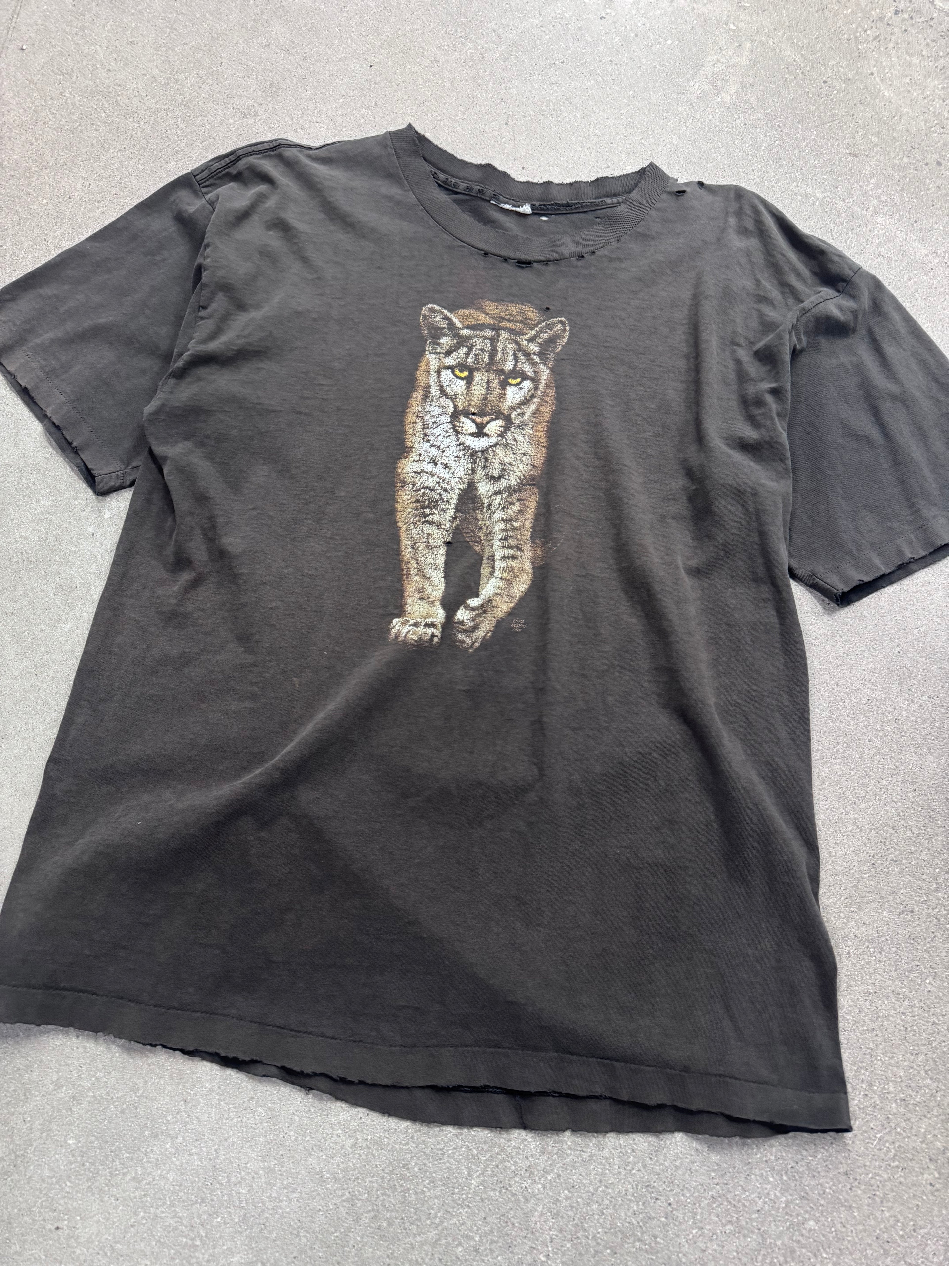 Ausgeblichenes & Used 1999 Born To Be Wild Cougar T-Shirt - XL