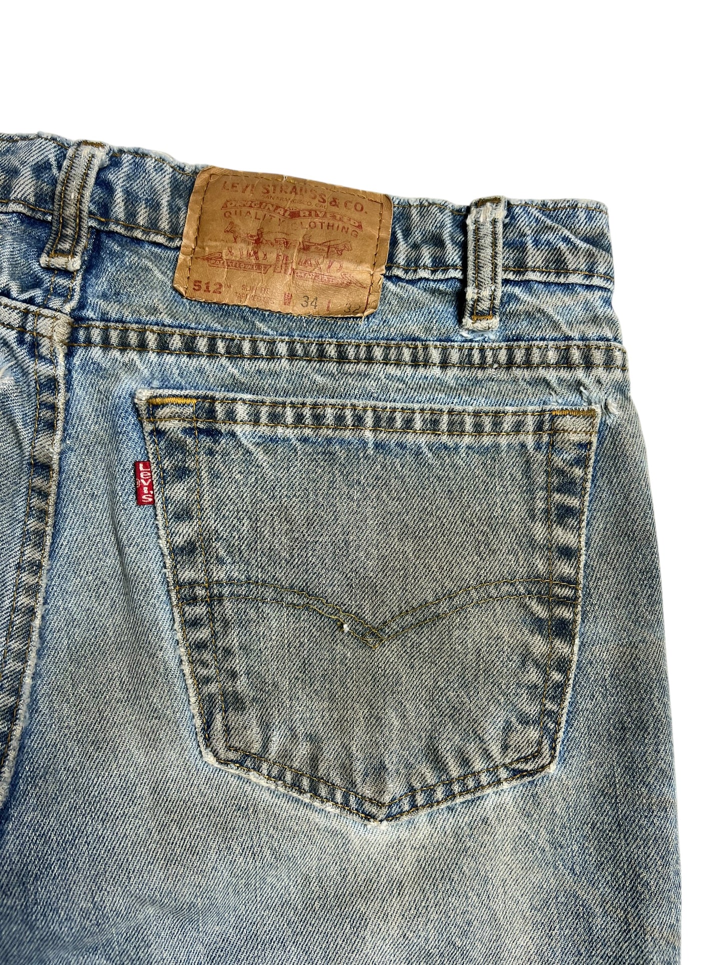 Levi’s 512 Dirty & Sun Faded Blue Jeans - 32”