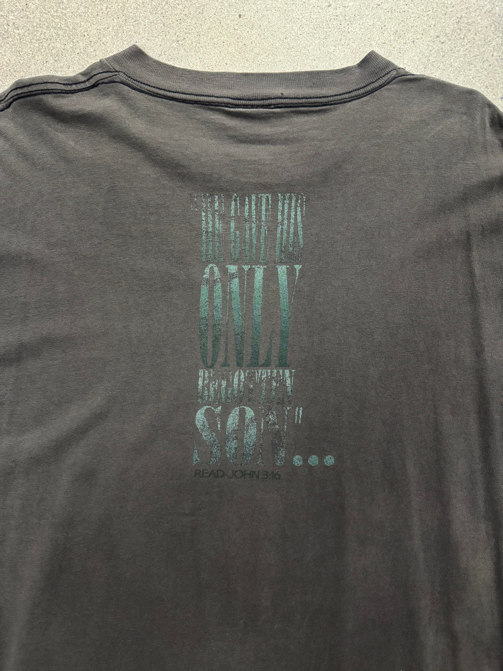 Faded 1993 What Has God Ever Done For You T-Shirt - XL