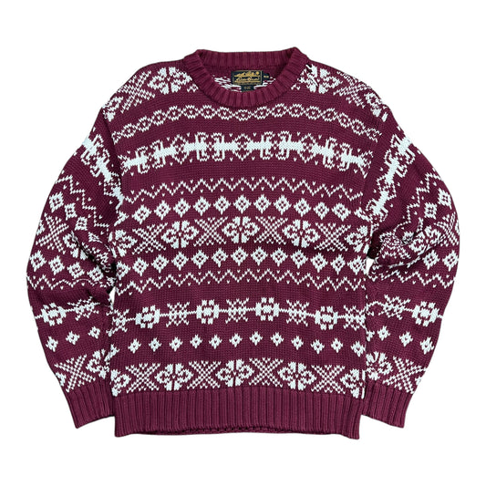Eddie Bauer Christmas Knit Sweater - L