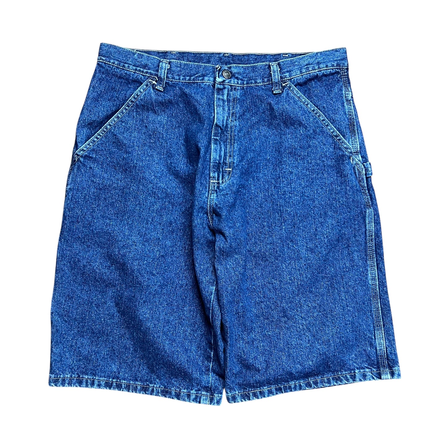 Wrangler Blue Baggy Carpenter Jean Shorts - 32"