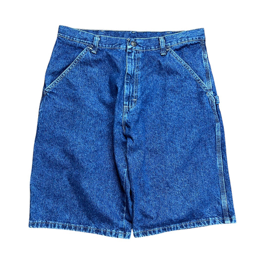 Wrangler Blue Baggy Carpenter Jean Shorts - 32"