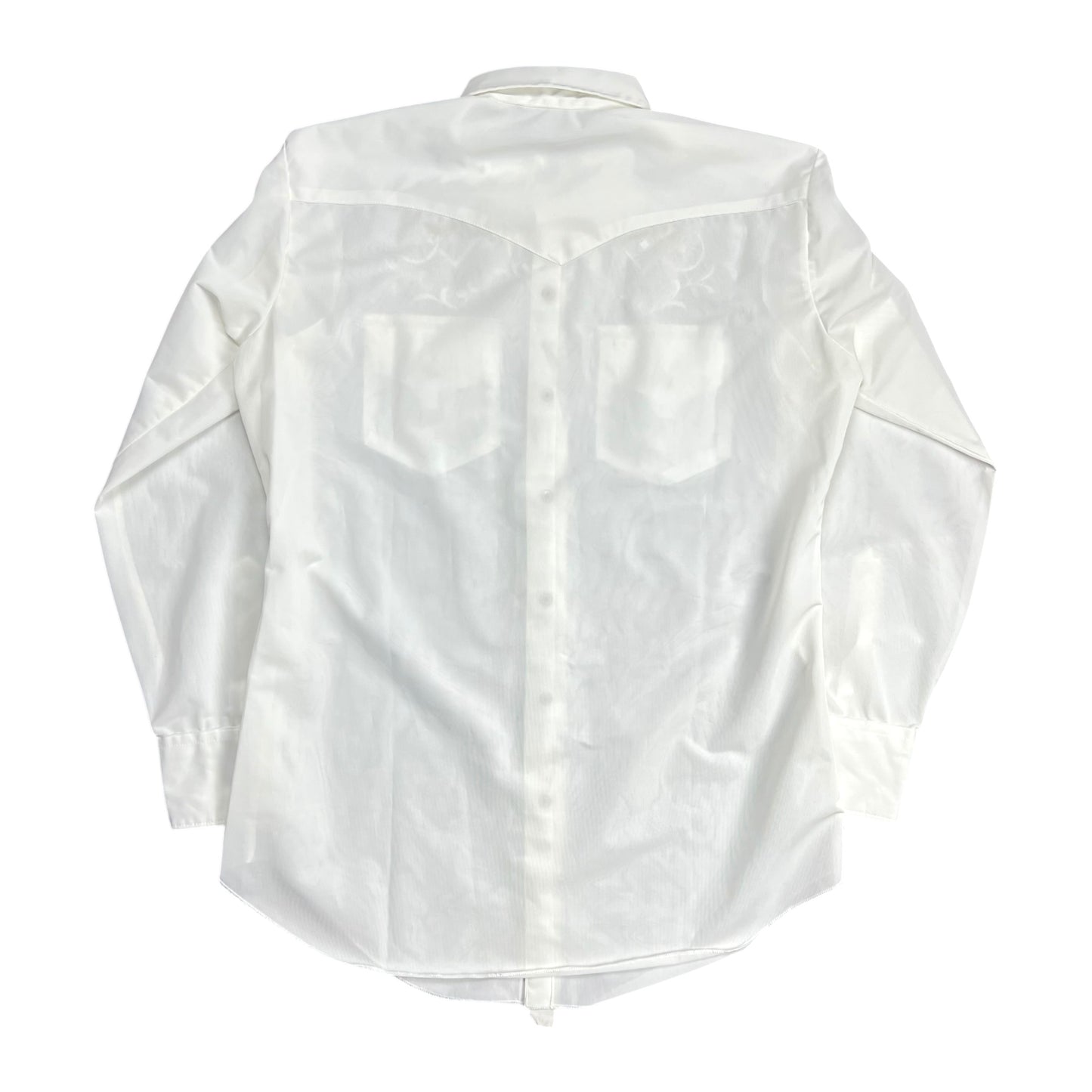H BAR C Long Tail Sheer Western Button-up Shirt - L