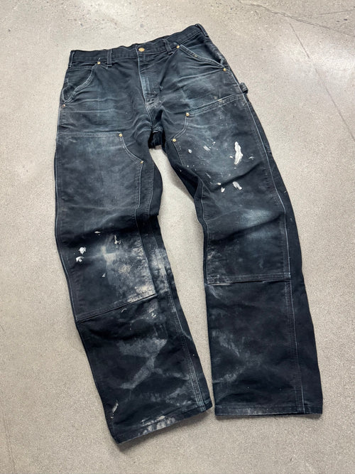 Faded Carhartt Double Knee Work Pants - 32"