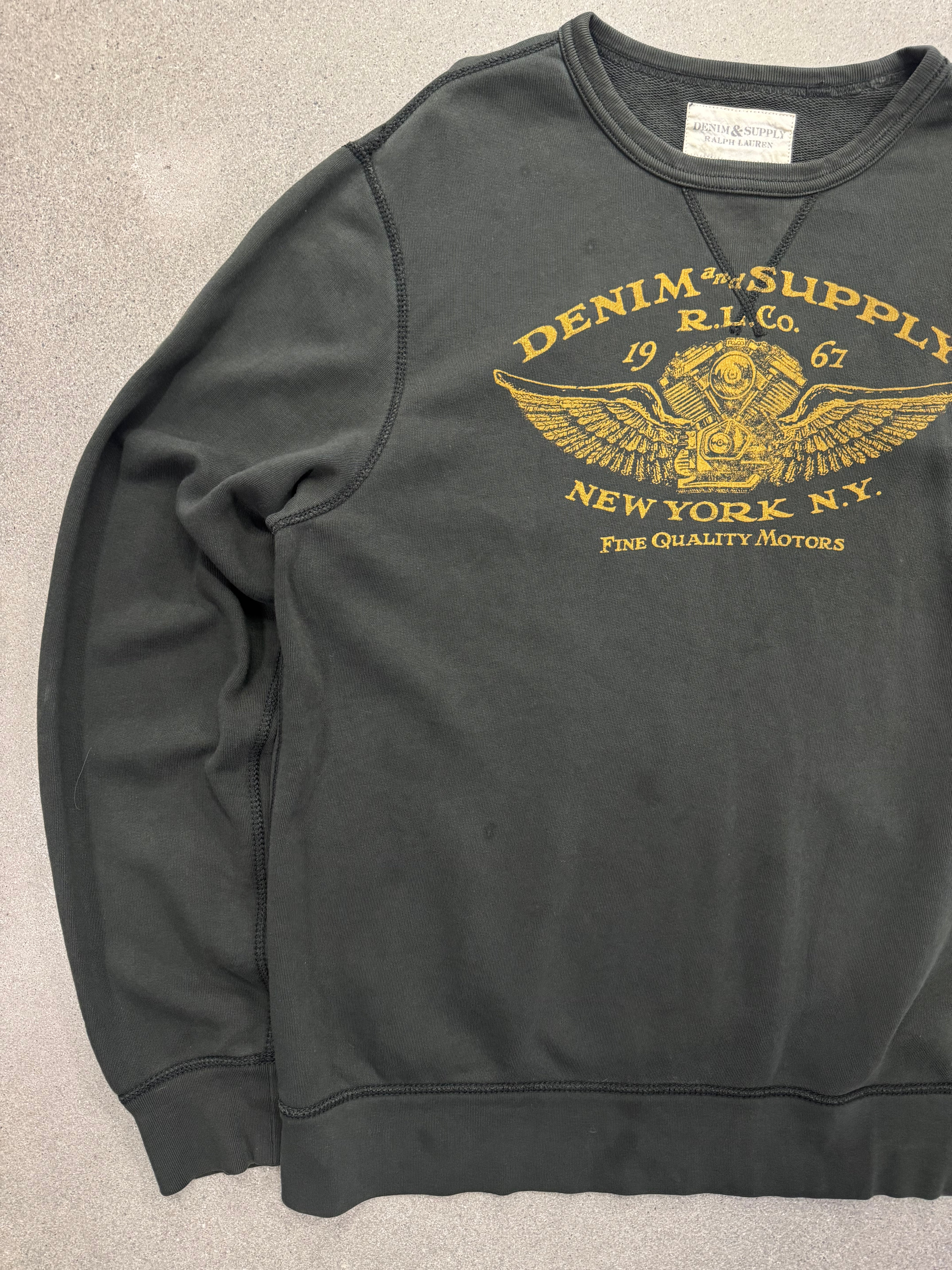 Denim & Supply Ralph Lauren New York Motors Crewneck Sweatshirt - XL