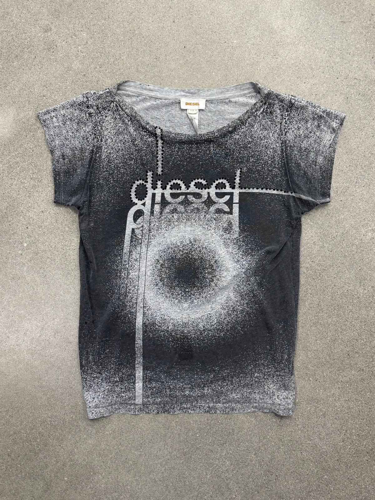 Diesel Rhinestone Shadow T-Shirt - M