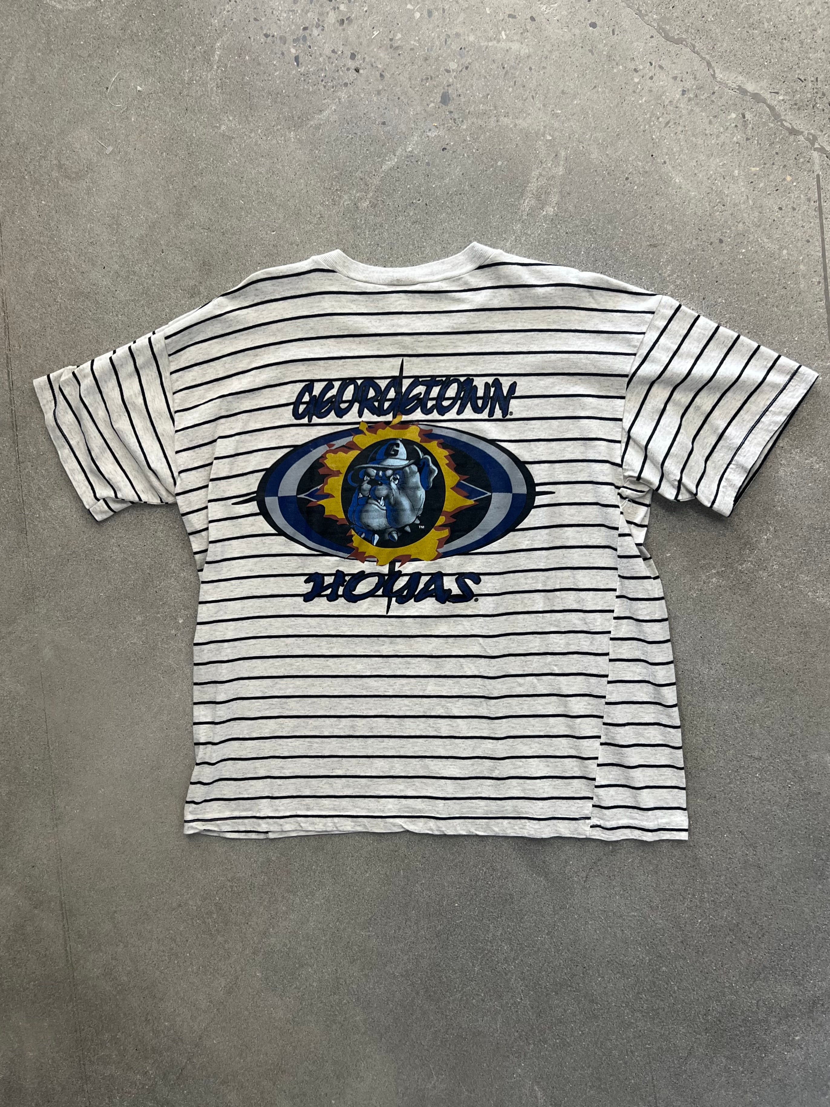 Georgetown Hoyas Stripe Mascot T-Shirt - XL