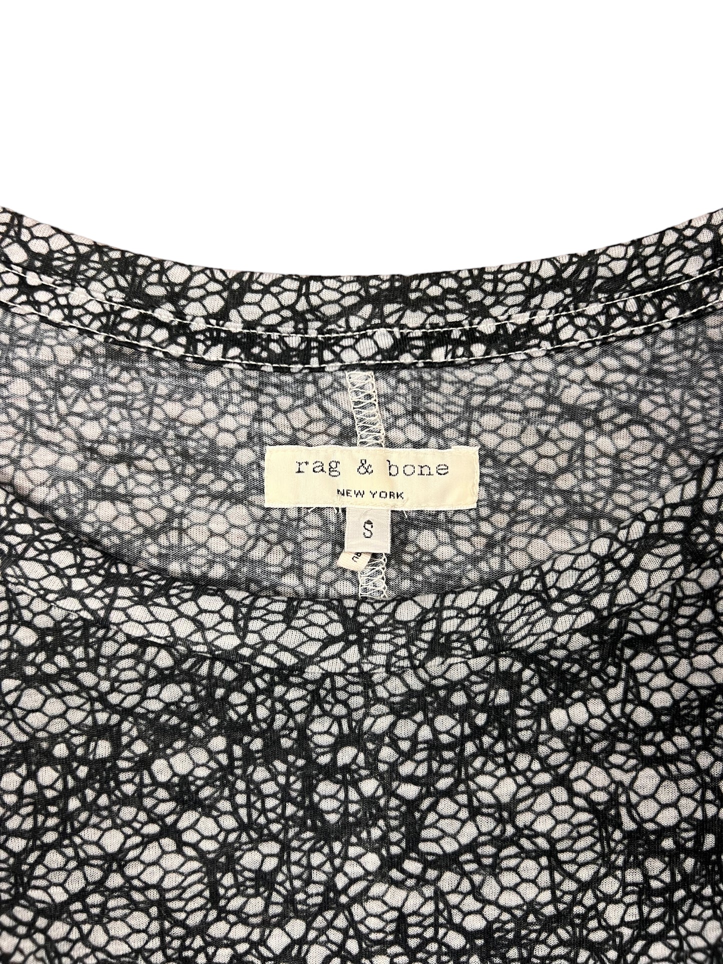Rag & Bone Black Threads T-shirt - S