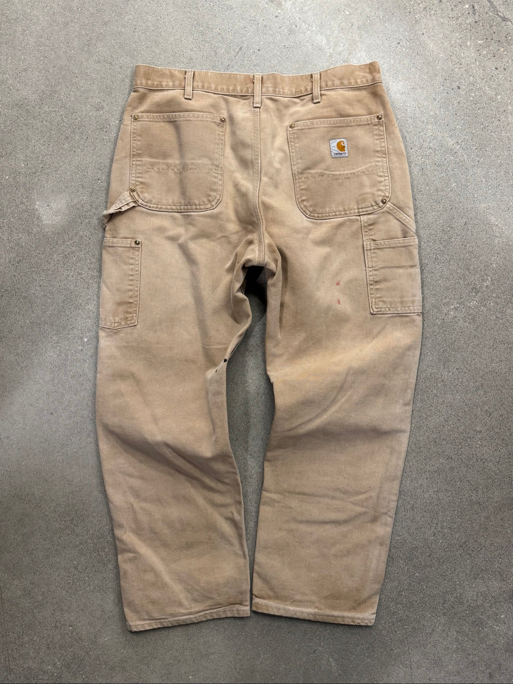 Faded Carhartt Double Knee Work Pants - 34"