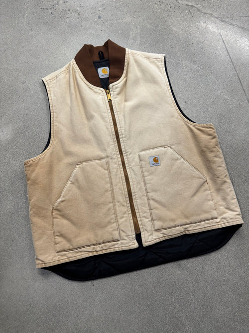 Faded Carhartt Work Vest - XL