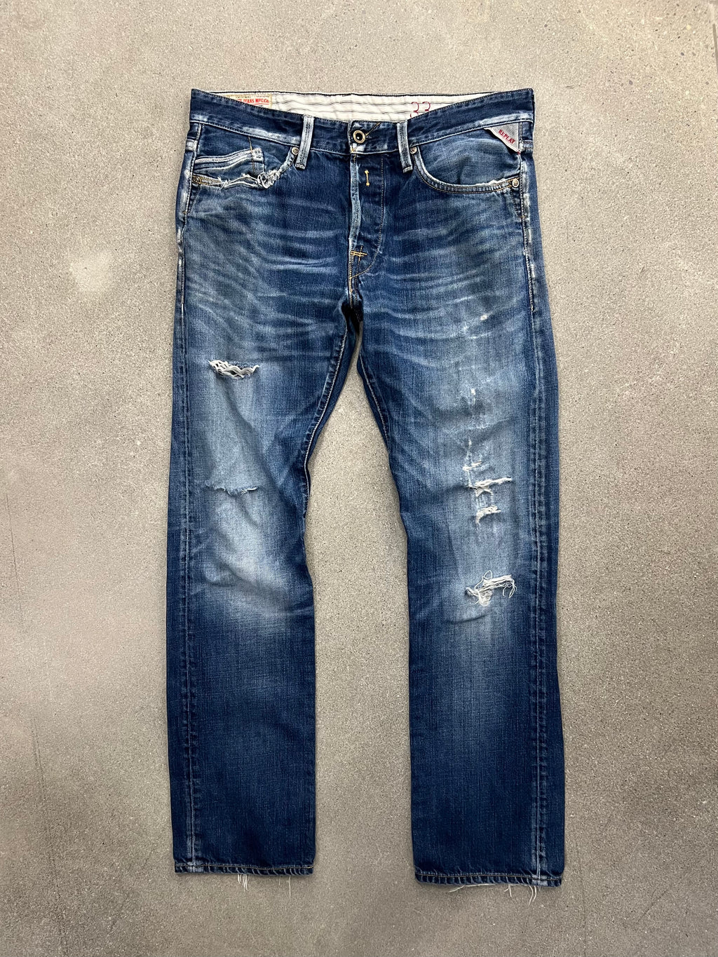 Replay Waitom Distressed Jeans - 34”