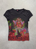 Diesel Floral Bird Crest T-Shirt - S