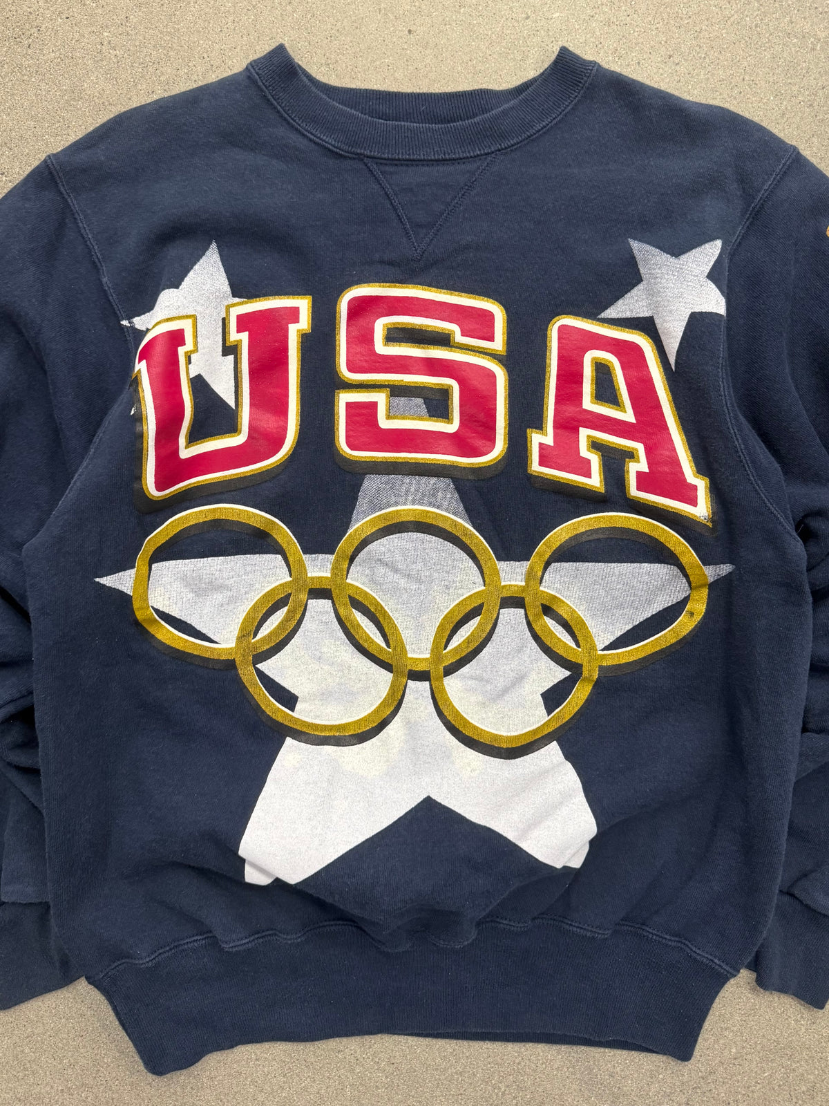 1996 Champion Atlanta Olympics USA Crewneck Sweatshirt - M
