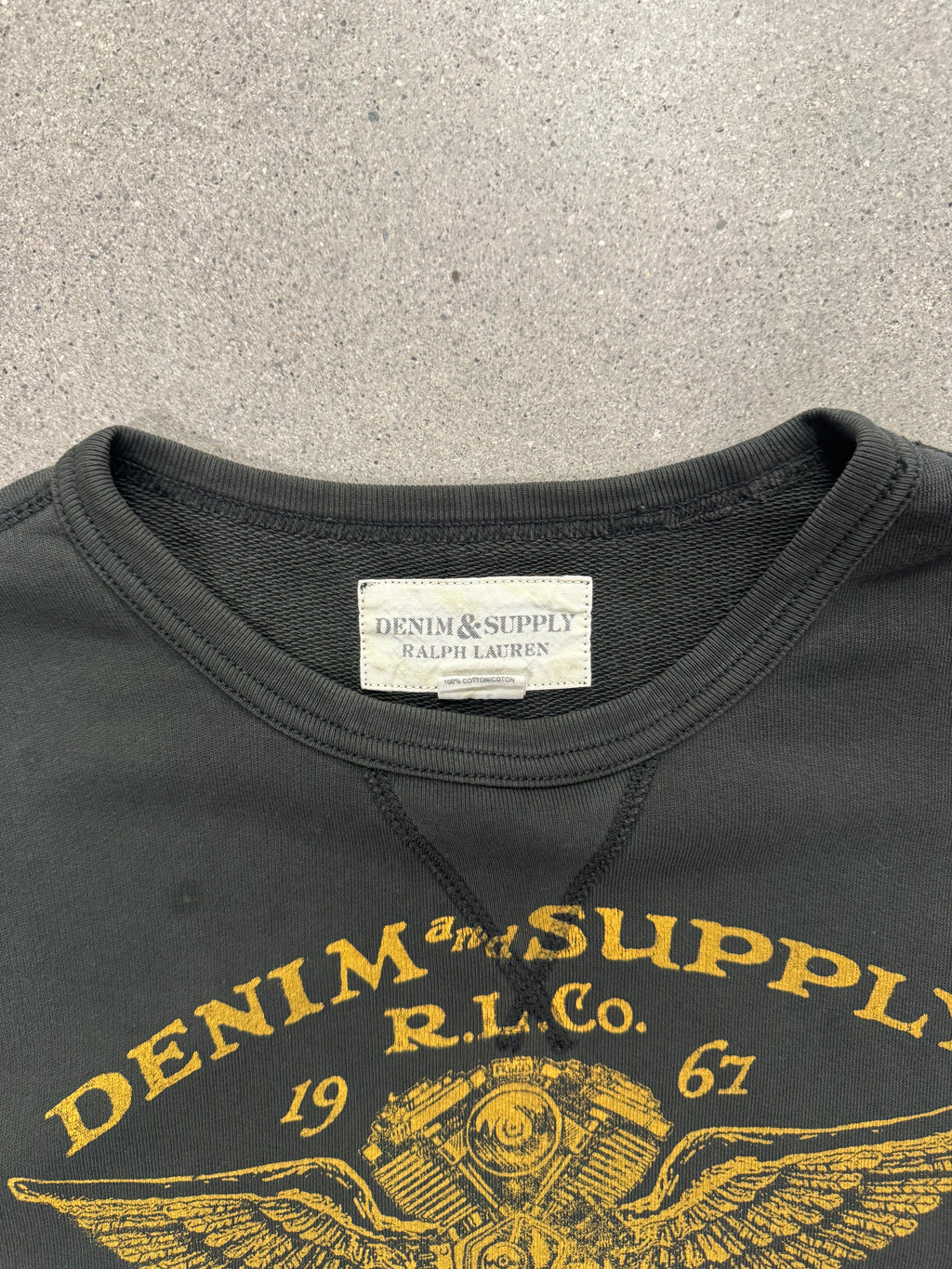 Denim & Supply Ralph Lauren New York Motors Crewneck Sweatshirt - XL