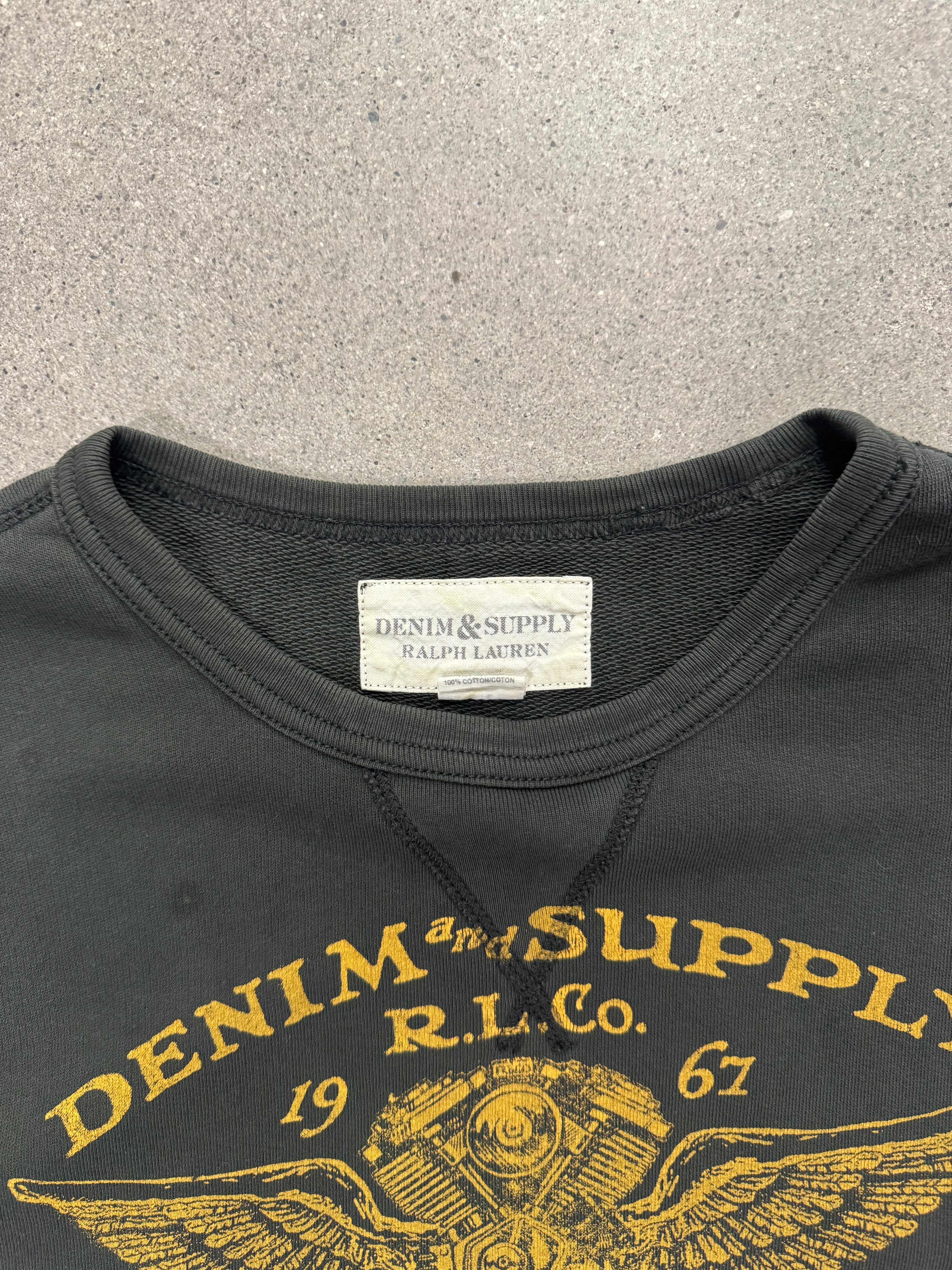 Denim & Supply Ralph Lauren New York Motors Crewneck Sweatshirt - XL