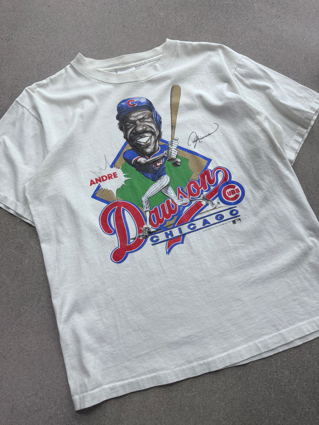 1988 Salem Sportswear Andre Dawson Chicago Cubs MLB T-Shirt - L