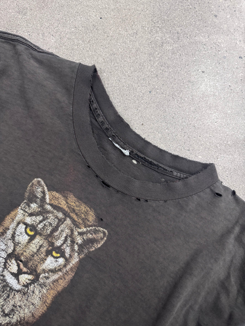 Ausgeblichenes & Used 1999 Born To Be Wild Cougar T-Shirt - XL