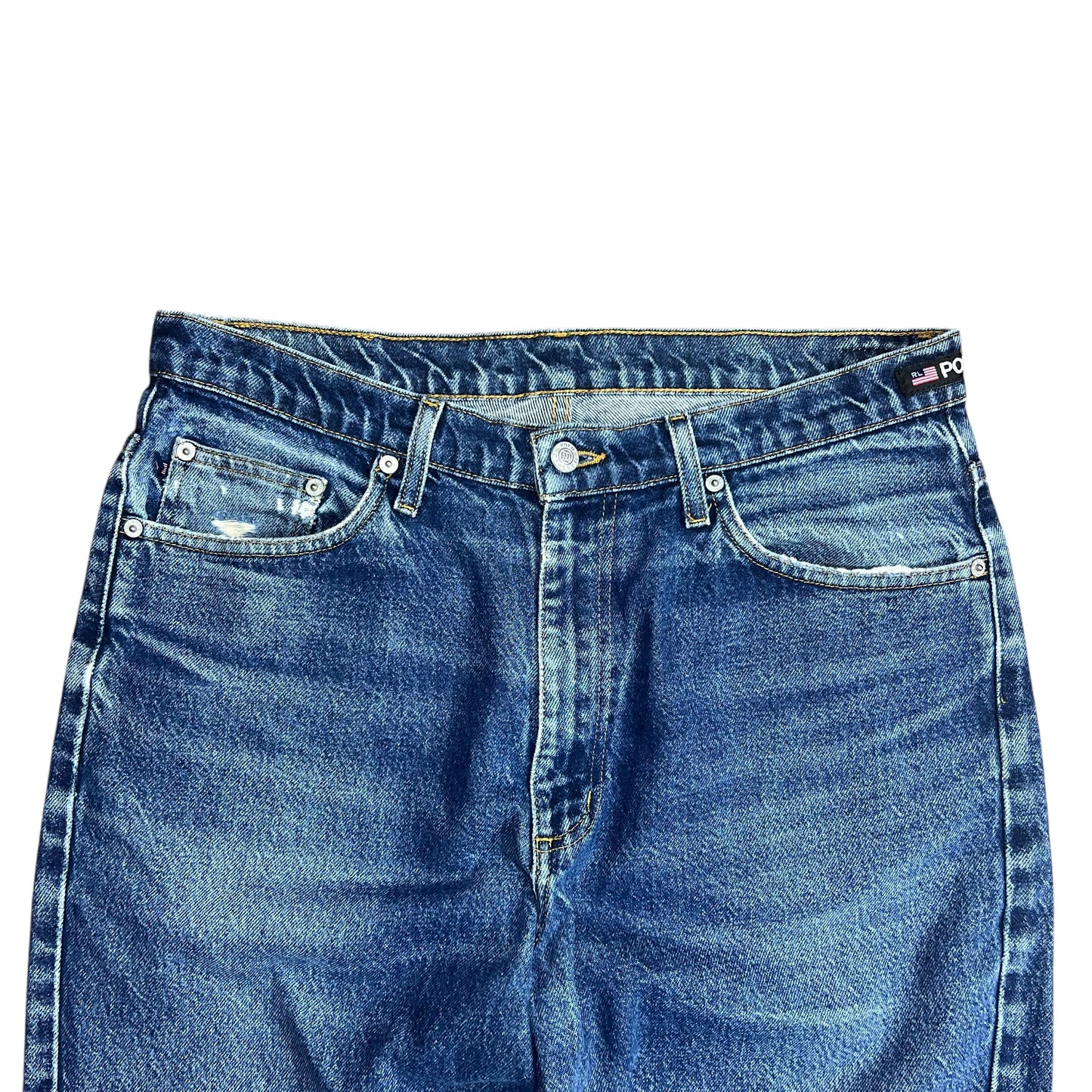 Polo Jeans Co Faded Blue Jeans - 33"