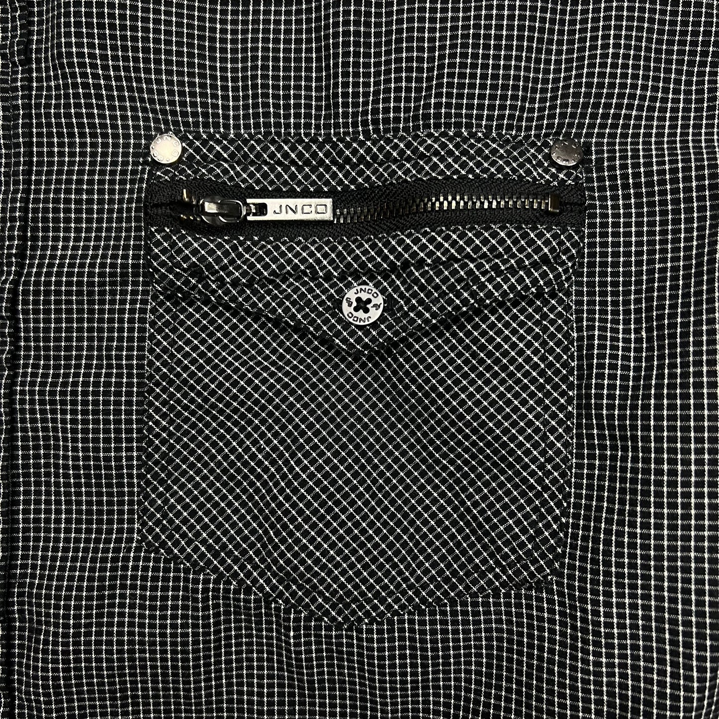 JNCO Checkered Button-up Shirt - L
