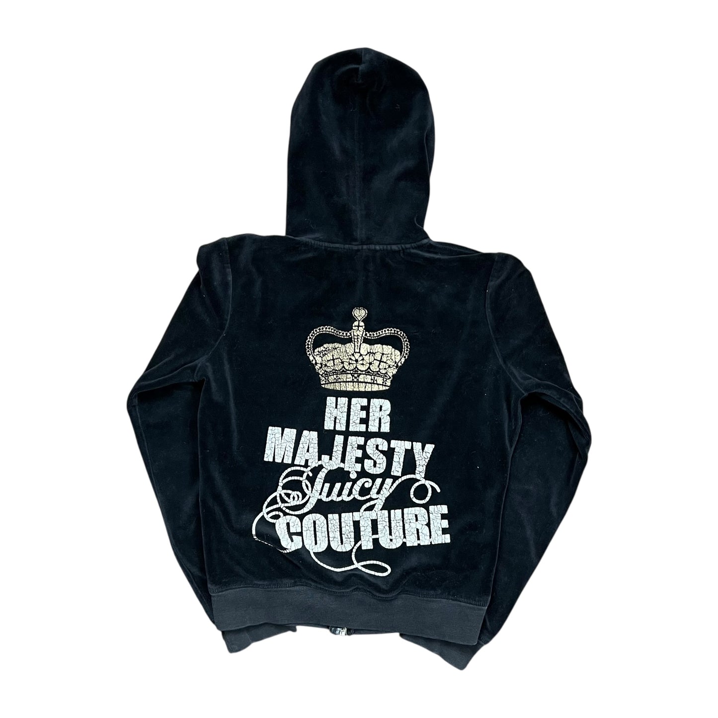 Juicy Couture Her Majesty Full-Zip Hoodie - XS