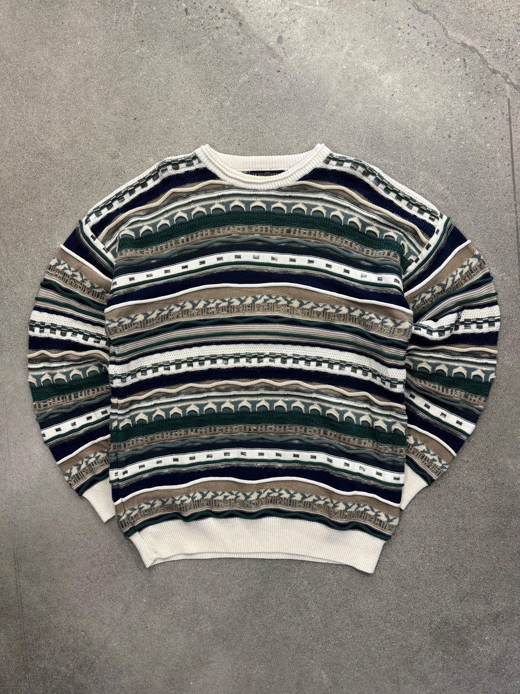 Cape Isle Knitters 3D Cable Knit Sweater - XL