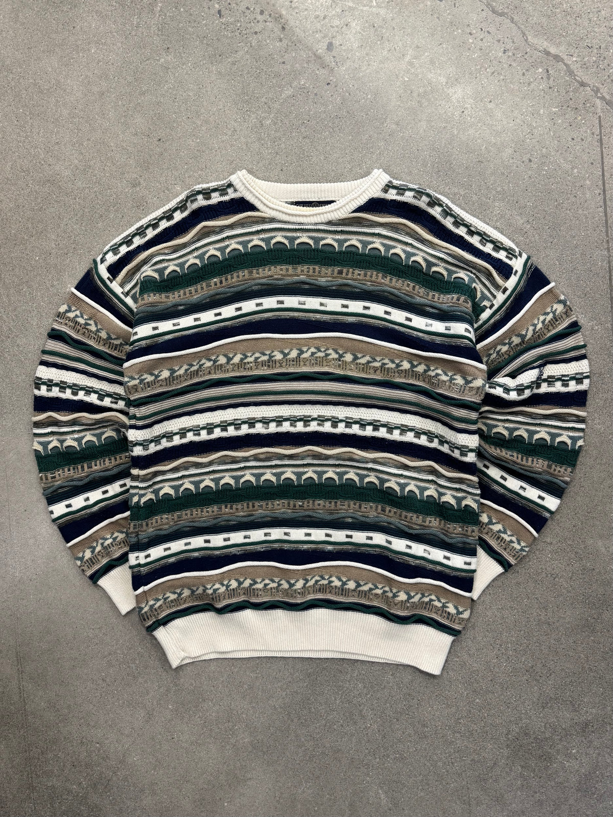 Cape Isle Knitters 3D Cable Knit Sweater - XL