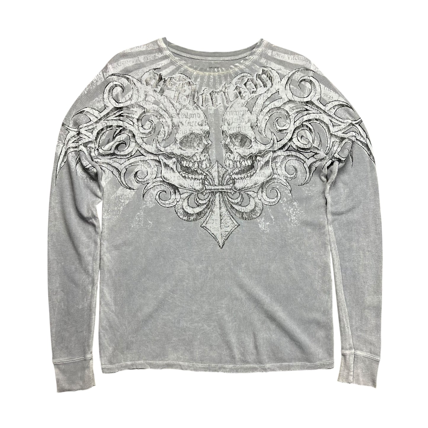 Affliction Tim Sylvia Gothic Thermal Shirt - L