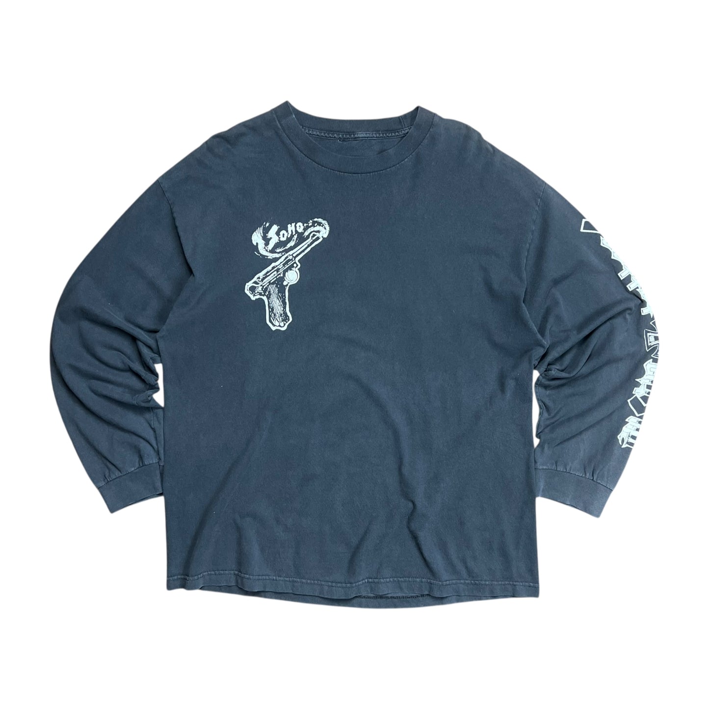 Soho Faded Tattoo Skull Long-sleeve Shirt - XL